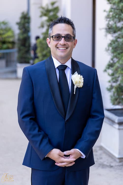 Shawn DePasquale working in the studio